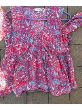 Lucky Floral Peplum Women's Top